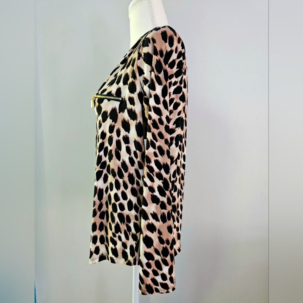 INC Leopard Print Longsleeve Top - Picture 3 of 7